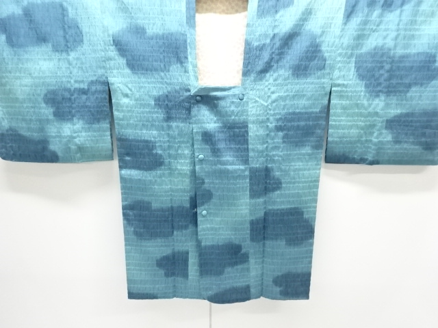 JAPANESE KIMONO / FUKURE-ORI / CLOUD PATTERN MICHIYUKI COAT